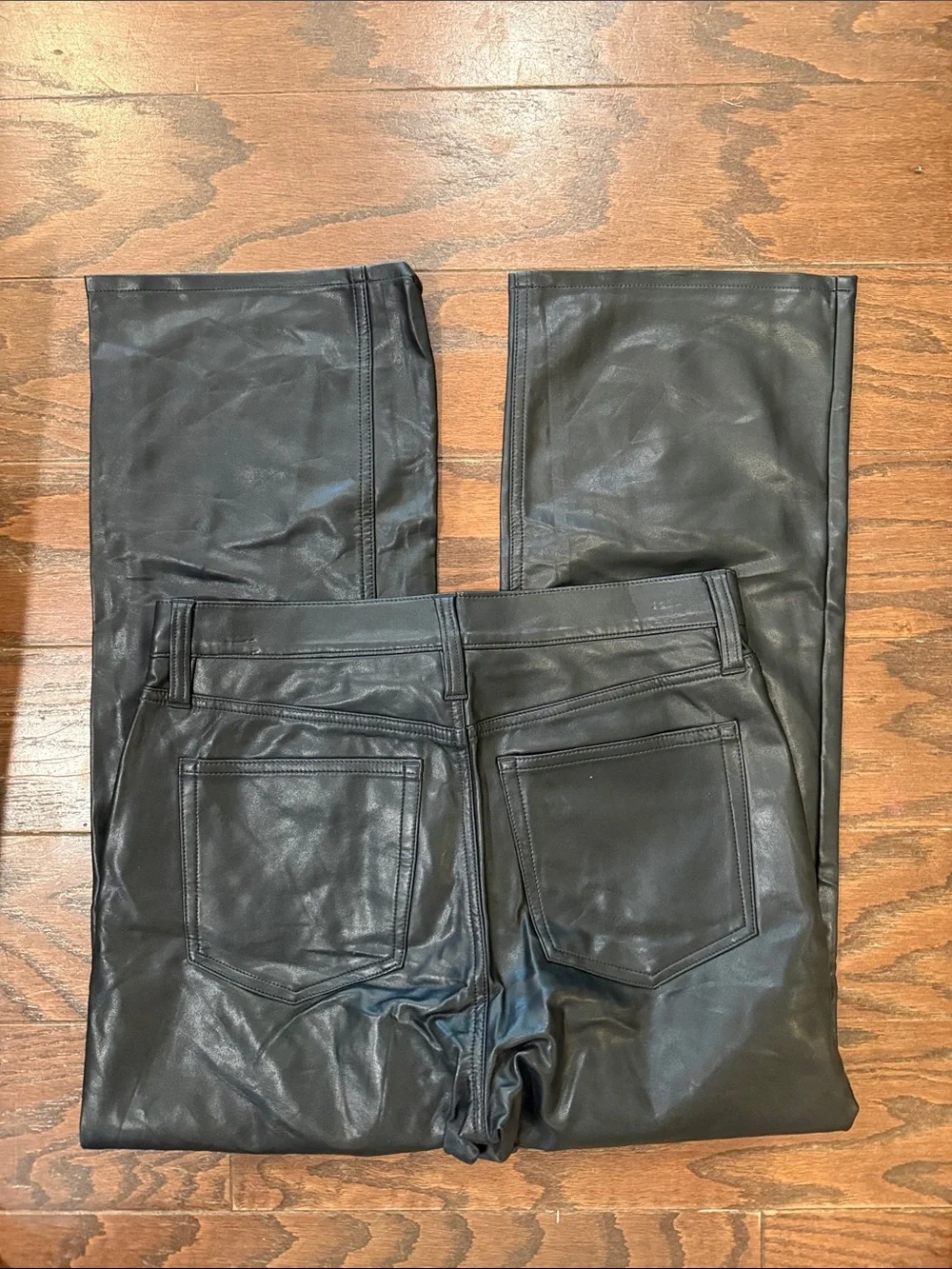 J Crew Demi bootcut faux leather pants, size 27